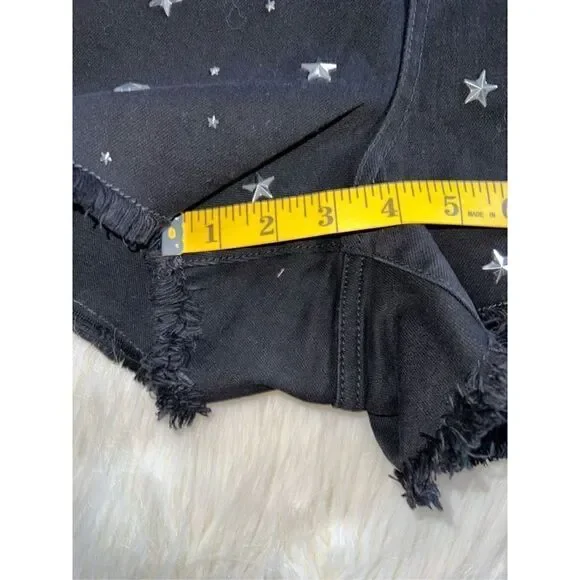 Blackheart Black Star Studded Low Rise Shorts Plus Size 18 - Picture 6 of 7